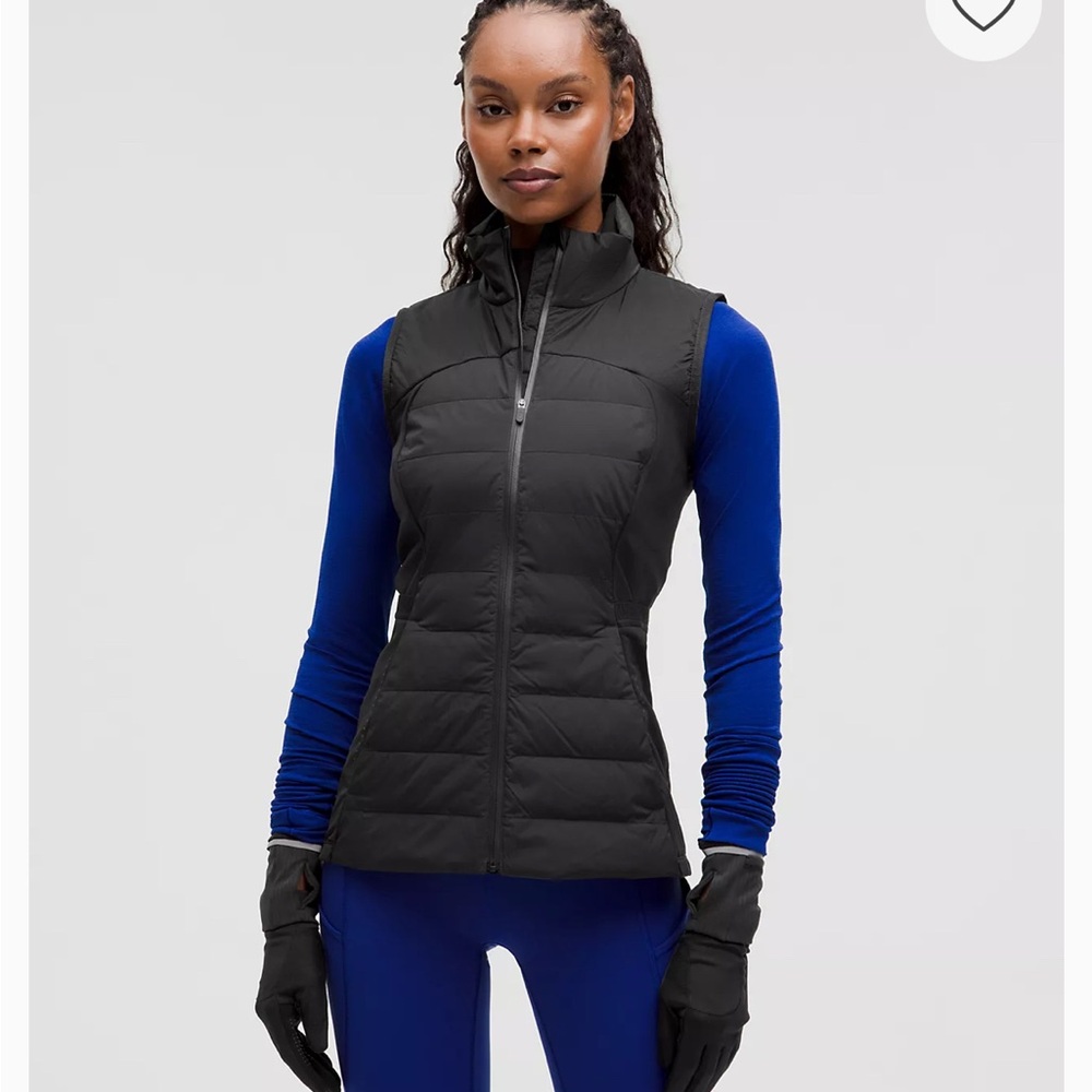 Lululemon Down for it All Vest Size 12 Black